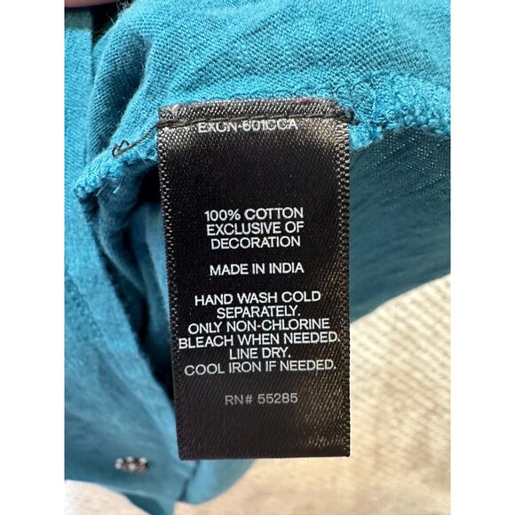 Express Turquoise Racerback Tank Top With Studded Embellishments S - Picture 5 of 7